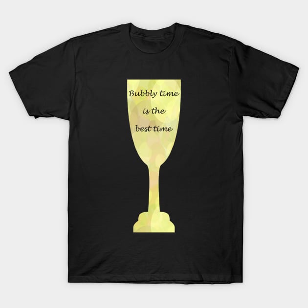 Glass of Bubbly T-Shirt by MelissaJBarrett